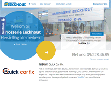 Tablet Screenshot of carrosserie-eeckhout.be